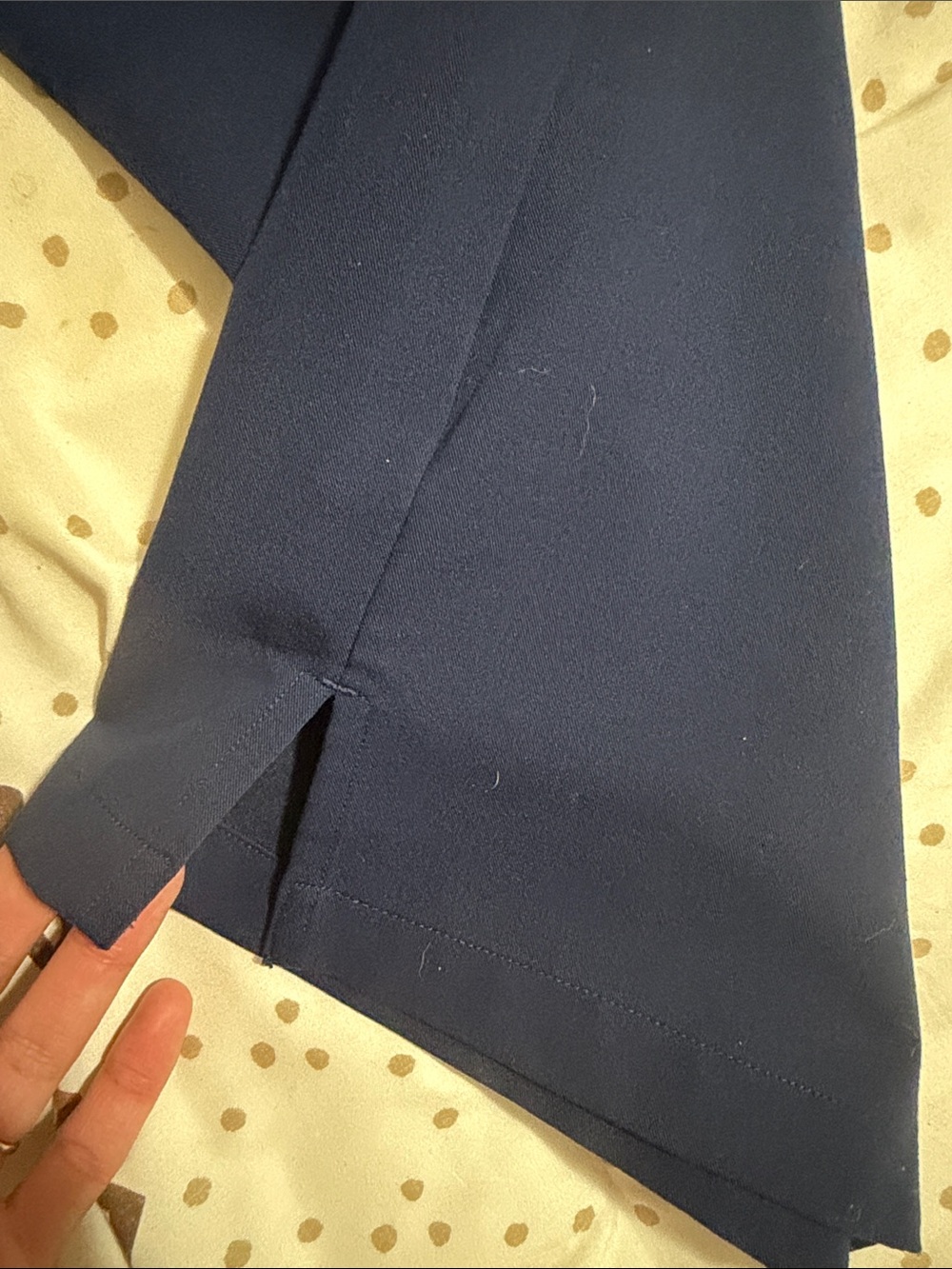 Navy Medical Scrub Set - V-Neck Top & Drawstring Pants
Wide leg pants - Picture 8 of 8